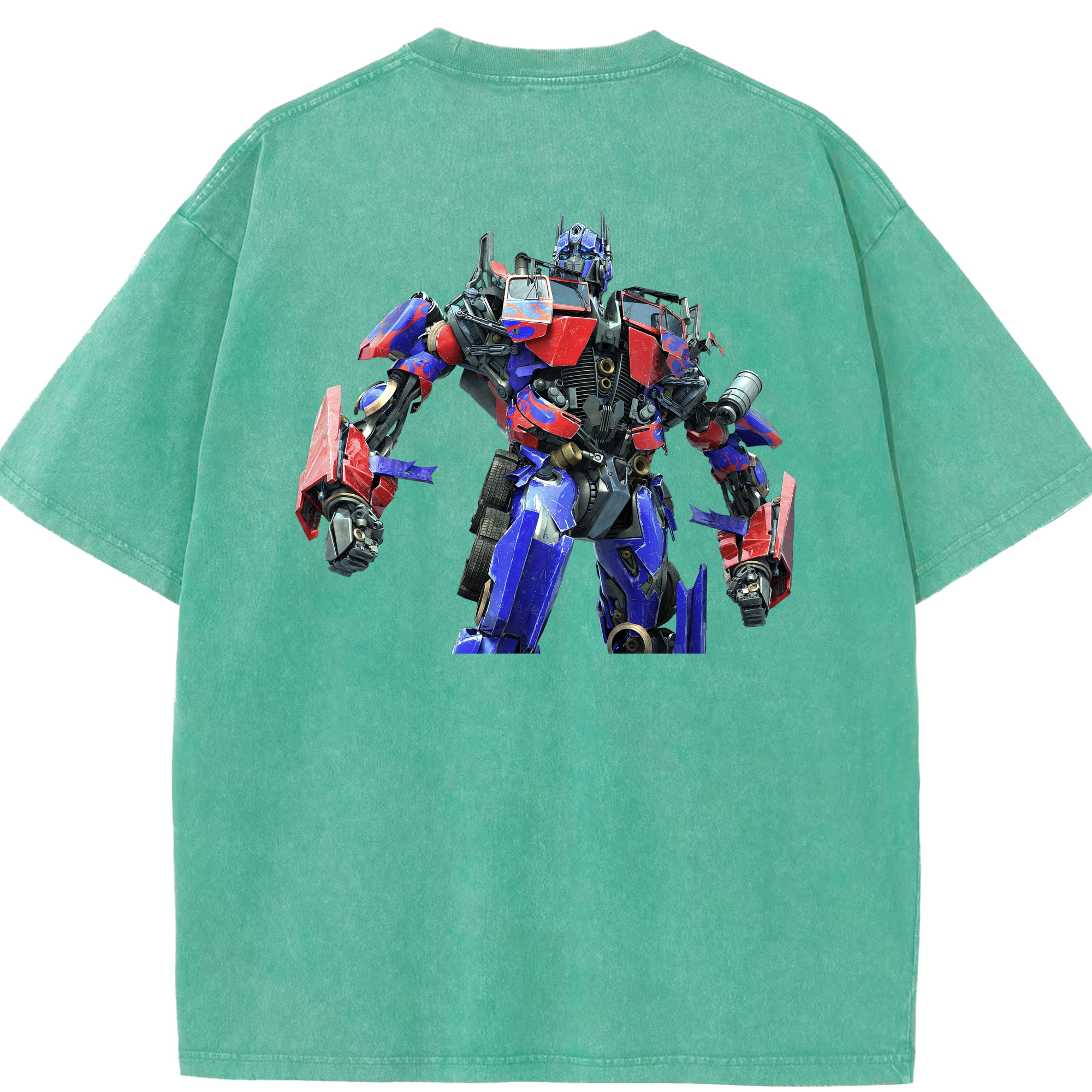 （画像用）  綿100% ヴィンテージ風 半袖Tシャツ（背面プリント）